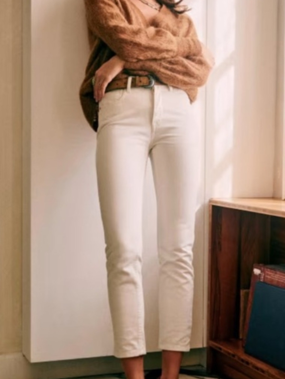 Sezane Brut Sexy Jeans Size 27 White